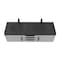 Castello Usa Thames 60-inch Gray Vanity Set with Black Top and Black Handles CB-MC-60G-BL-20146-BL - alternate 5